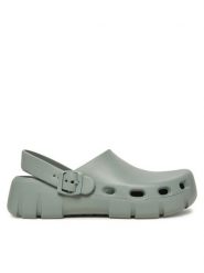 Birkenstock Klapki Birki Flow 1029536 Zielony. Zielone klapki i japonki męskie Birkenstock, bez wzorów, z tworzywa sztucznego. Za 219.99 zł.