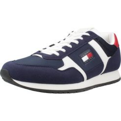 Buty TOMMY JEANS TJM RUNNER CASUAL Niebieski. Niebieskie buty zimowe męskie Tommy Hilfiger, bez wzorów, z jeansu, casualowe, bez obcasa, bez zapięcia. Za 403.40 zł.