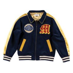 Kurtka Mitchell & Ness we are authentic. Niebieskie kurtki męskie Mitchell & Ness, xs, bez wzorów, sportowe, bez ramiączek, bez kaptura. W wyprzedaży za 523.00 zł.