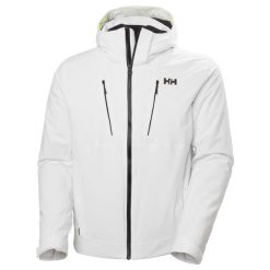 Kurtka narciarska Helly Hansen Alpha 4.0. Białe kurtki narciarskie i snowboardowe męskie Helly Hansen, na zimę, m, bez wzorów, bez kaptura, narciarskie. W wyprzedaży za 1,641.00 zł.