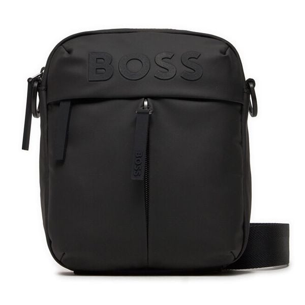 Saszetka BOSS. Czarne saszetki męskie Boss, bez wzorów, młodzieżowe, małe. Za 249.99 zł.