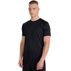 Koszulka męska 4F FNK M1499 głęboka czerń 4FWAW25TFTSM1499 20S. Czarne t-shirty sportowe męskie 4f, m, bez wzorów, sportowe, bez ramiączek. Za 95.90 zł.