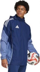 Kurtka męska Adidas Kurtka męska Tiro 25 Competition All-Weather niebieska JI6543 XL. Niebieskie kurtki męskie ADIDAS, m, bez wzorów, bez ramiączek, bez kaptura. Za 378.99 zł.