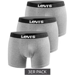 Bokserki majtki męskie Levi's Boxers 3-Pack. Szare bokserki męskie Levi's, m, bez wzorów, z gumy. Za 89.89 zł.