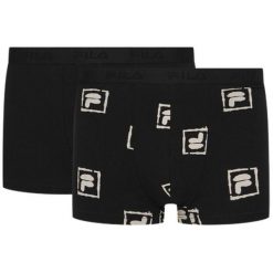 Fila bokserki 2-pack czarne rozmiar S. Czarne bokserki męskie Fila, m, bez wzorów, z bawełny. Za 174.99 zł.