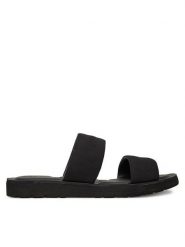 Calvin Klein Klapki Double Strap Cv Logo HM0HM01801 Czarny. Czarne klapki i japonki męskie Calvin Klein, bez wzorów, z materiału. Za 229.99 zł.