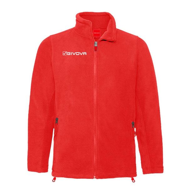 Kurtka polarowa Givova Alaska XS. Czerwone bluzy z polaru męskie Givova, m, bez wzorów, z polaru, eleganckie, bez ramiączek, bez kaptura. Za 219.99 zł.