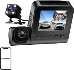 Kamera przednia 1080p, wewnętrzna 1080p i tylna VGA Azdome V600-3CH, G-sensor. Kamery sportowe Azdome. Za 344.63 zł.