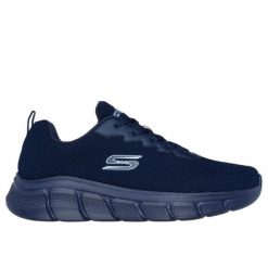 Buty męskie na co dzień Skechers Bobs B Flex-Chill. Niebieskie buty do biegania męskie Skechers, bez wzorów, bez zapięcia, do biegania, skechers sport. Za 211.00 zł.