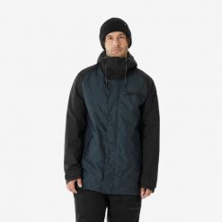 Kurtka narciarska i snowboardowa męska Quechua 500 Long. Czarne kurtki narciarskie i snowboardowe męskie DREAMSCAPE, na zimę, m, bez wzorów, z materiału, bez kaptura, narciarskie. Za 299.99 zł.