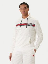 Guess Bluza Z4BQ30 K7122 Écru Regular Fit. Bluzy nierozpinane męskie Guess, m, z aplikacjami, z syntetyku, bez ramiączek, bez kaptura. Za 479.99 zł.