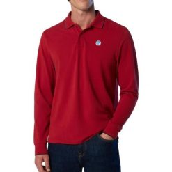 NORTH SAILS POLO LONG SLEEVE Czerwony. Czerwone koszulki polo męskie North Sails, m, bez wzorów, z tkaniny, bez kołnierzyka, bez ramiączek. Za 283.99 zł.