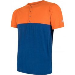 Sensor T-Shirt Męski Z Guzikami Merino Air Pt Pomarańczowo-Niebieski L. Bielizna termoaktywna męska marki Sensor. W wyprzedaży za 175.00 zł.