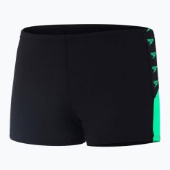 Bokserki kąpielowe męskie Speedo Boom Logo Splice. Czarne kąpielówki męskie SPEEDO, m, bez wzorów. Za 83.99 zł.