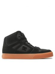 DC Sneakersy Pure High-Top Wc ADYS400043 Czarny. Czarne buty sportowe na co dzień męskie DC, m, bez wzorów, ze skóry, bez ramiączek, bez kaptura. Za 399.99 zł.