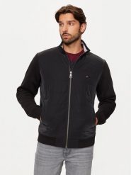 Tommy Hilfiger Bluza MW0MW35543 Czarny Regular Fit. Czarne bluzy rozpinane męskie Tommy Hilfiger, m, bez wzorów, z bawełny, bez ramiączek, bez kaptura. Za 659.99 zł.