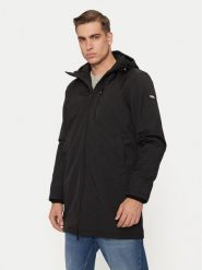Schott NYC Kurtka przejściowa KALVIN Czarny Regular Fit. Czarne kurtki męskie Schott NYC, l, bez wzorów, z syntetyku, bez ramiączek, bez kaptura. Za 929.99 zł.