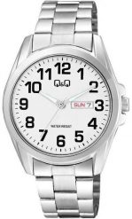 Zegarek QQ Zegarek męski QQ A05A-002P srebrny. Szare zegarki męskie Q&Q, srebrne. Za 170.00 zł.