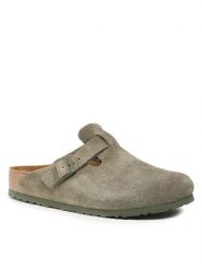 Birkenstock Klapki Boston 1024721 Zielony. Zielone klapki i japonki męskie Birkenstock, bez wzorów, ze skóry. Za 679.99 zł.