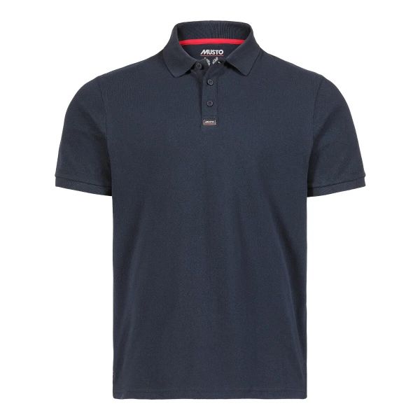 Polo Musto Essential Pique. Niebieskie koszulki polo męskie Musto, m, bez wzorów, bez kołnierzyka, bez ramiączek. Za 265.50 zł.