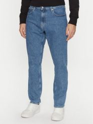 Calvin Klein Jeansy J30J327082 Niebieski Regular Fit. Niebieskie jeansy męskie Calvin Klein, bez wzorów, z bawełny. Za 239.99 zł.