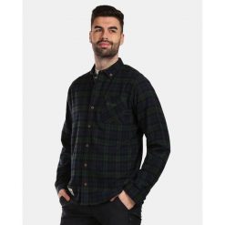 Męska koszula flanelowa Kilpi FLANNY-M. Żółte koszule męskie Kilpi, l, bez wzorów, bez kołnierzyka, bez ramiączek. Za 207.23 zł.