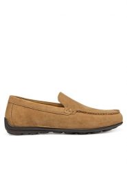 Geox Mokasyny U Spherica Ec16 U55HYA 00022 C6018 Brązowy. Brązowe mokasyny męskie Geox, ze skóry, bez zapięcia. Za 309.99 zł.