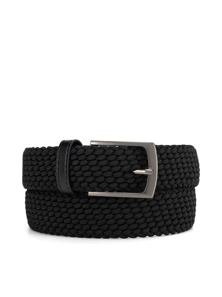 Lasocki Pasek Męski 2M2-007-SS24 Czarny. Czarne paski męskie Lasocki, bez wzorów, ze skóry. Za 79.99 zł.