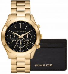 Zegarek Męski + Etui na karty MICHAEL KORS MK1076SET + BOX. Zegarki męskie Michael Kors. Za 653.46 zł.