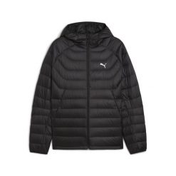Męska kurtka puchowa z kapturem PUMA PACKLITE. Czarne kurtki męskie Puma, m, bez wzorów, z puchu, sportowe, bez ramiączek, z kapturem. Za 599.00 zł.