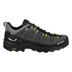 Buty trekkingowe męskie Salewa Alp Trainer 2 Gtx. Czarne buty trekkingowe męskie Salewa, bez wzorów, z gumy, sportowe, bez obcasa, bez zapięcia. Za 928.00 zł.