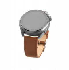 Fixed smartwatch leather strap, 22 mm, brown. Brązowe zegarki smartwatch Fixed. Za 141.11 zł.
