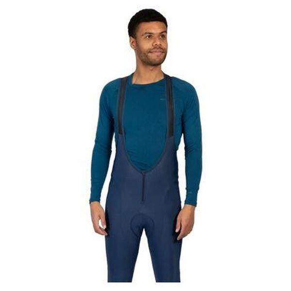 Legginsy na ramiączkach Endura FS260-Pro Thermo II. Niebieskie legginsy męskie ENDURA, l, bez wzorów, rowerowe. Za 590.75 zł.
