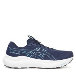 Buty do biegania Asics. Niebieskie buty do biegania męskie Asics, bez wzorów, bez zapięcia, do biegania. Za 609.99 zł.
