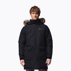 Kurtka ocieplana męska Columbia Cape Ridge Parka. Czarne kurtki męskie Columbia, m, bez wzorów, z puchu, sportowe, bez ramiączek, bez kaptura. Za 1,399.00 zł.