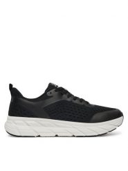 Leaf Sneakersy LHAKK301R Czarny. Czarne buty sportowe na co dzień męskie Leaf, m, bez wzorów, z materiału, bez ramiączek, bez kaptura. Za 129.99 zł.