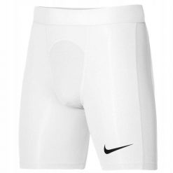 Spodenki termoaktywne do piłki nożnej męskie Nike Strike. Białe bielizna termoaktywna męska Nike, m, bez wzorów, bez ramiączek, do piłki nożnej. Za 125.30 zł.