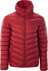 Kurtka męska Hi-Tec Salrin bordowa r. XL. Czerwone kurtki męskie Hi-tec, m, bez wzorów, bez ramiączek, bez kaptura. Za 141.28 zł.