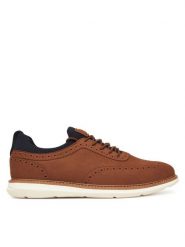 Aldo Półbuty Kalister 14135013 Brązowy. Brązowe codzienne półbuty męskie Aldo, bez wzorów, ze skóry, bez obcasa, bez zapięcia. Za 279.99 zł.
