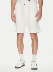 Jack & Jones Szorty materiałowe Jaiden 12274968 Biały Relaxed Fit. Białe szorty męskie Jack & Jones, bez wzorów, z bawełny. Za 79.99 zł.