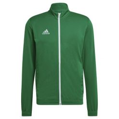 Bluza piłkarska męska adidas Entrada 22 Track Jacket. Białe bluzy nierozpinane męskie ADIDAS, m, bez wzorów, sportowe, bez ramiączek, bez kaptura. Za 98.00 zł.