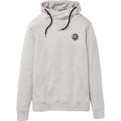 Bluza ze stójką Slim Fit bonprix jasnoszary melanż. Bluzy nierozpinane męskie bonprix. Za 74.99 zł.