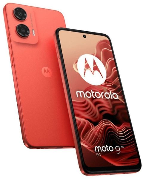 Smartfon Motorola Moto G35 5G 8/128GB Czerwony (PB3K0012PL). Czerwone smartfony Motorola. Za 733.99 zł.