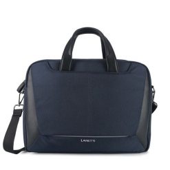 Torba na laptopa Lanetti. Niebieskie torby na laptopa męskie Lanetti, bez wzorów, małe. Za 199.99 zł.