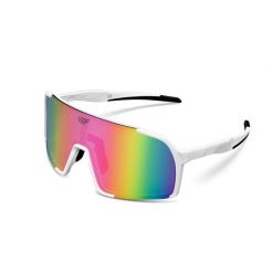 Uniwersalne sportowe okulary przeciwsłoneczne z polaryzacją VIF One White. Białe okulary przeciwsłoneczne męskie VIF, bez wzorów, sportowe. Za 269.00 zł.