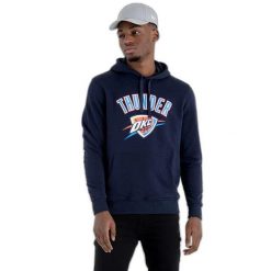 Bluza z kapturem Oklahoma City Thunder NBA. Niebieskie bluzy nierozpinane męskie New Era, m, bez wzorów, z kapturem. W wyprzedaży za 212.00 zł.