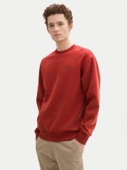 Tom Tailor Denim Bluza 1043701 Czerwony Regular Fit. Czerwone bluzy nierozpinane męskie Tom Tailor Denim, l, bez wzorów, z bawełny, bez ramiączek, bez kaptura. Za 89.99 zł.