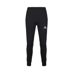 Spodnie do biegania Peak élite. Czarne długie spodnie sportowe męskie PEAK, bez wzorów, z bawełny. Za 248.50 zł.