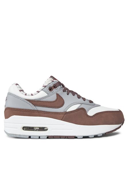 Nike Sneakersy Air Max 1 Prm FB8916 100 Szary. Szare buty sportowe na co dzień męskie Nike, m, bez wzorów, ze skóry, bez ramiączek, bez kaptura. Za 539.99 zł.
