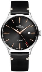 Zegarek męski Appella L90.52R6M czarny. Czarne zegarki męskie Appella. Za 3,280.00 zł.
